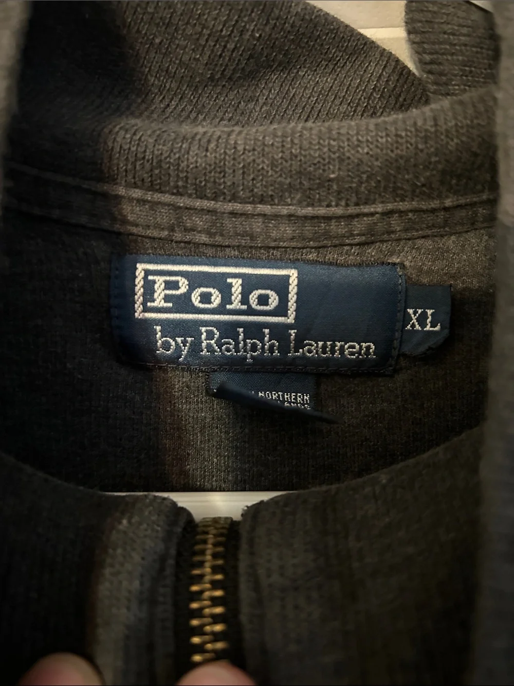 Polo by Ralph Lauren Charcoal/Gray Pullover Quarter Zip. Men’s Size XL.